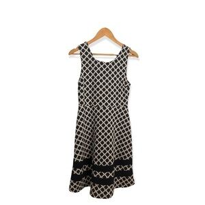 Mauvette Midi Navy and White Tank Dress Medium